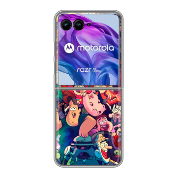 Пластиковый чехол на Motorola Razr 50 Ultra с принтом Gravity Falls Гравити Фолз