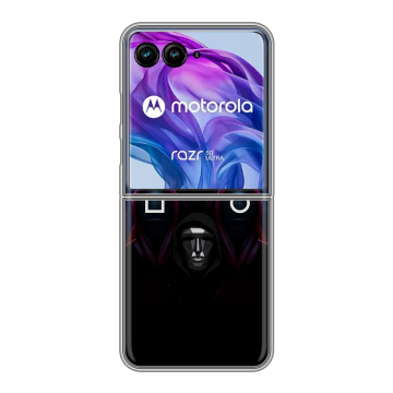 Пластиковый чехол на Motorola Razr 50 Ultra с принтом Игра Кальмара Пластиковый чехол на Motorola Razr 50 Ultra с принтом Игра Кальмара