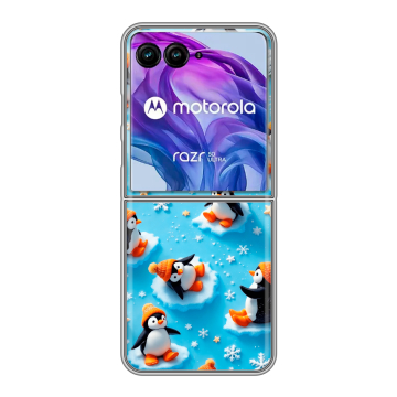 Пластиковый чехол на Motorola Razr 50 Ultra с принтом Новый год Пластиковый чехол на Motorola Razr 50 Ultra с принтом Новый год
