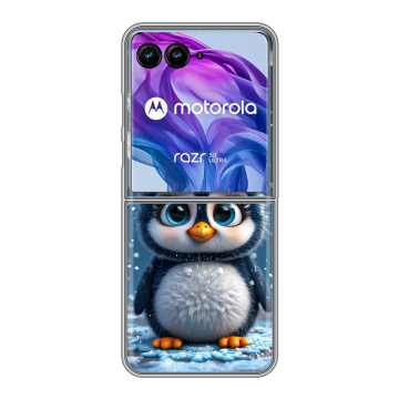 Пластиковый чехол на Motorola Razr 50 Ultra с принтом Новый год Пластиковый чехол на Motorola Razr 50 Ultra с принтом Новый год