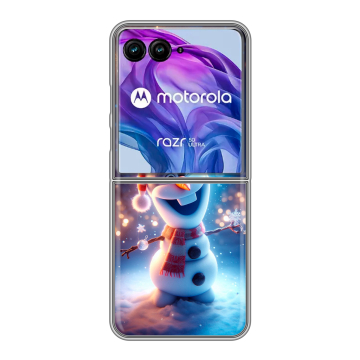 Пластиковый чехол на Motorola Razr 50 Ultra с принтом Новый год Пластиковый чехол на Motorola Razr 50 Ultra с принтом Новый год