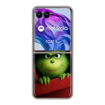 Пластиковый чехол на Motorola Razr 50 Ultra с принтом Новый год Пластиковый чехол на Motorola Razr 50 Ultra с принтом Новый год