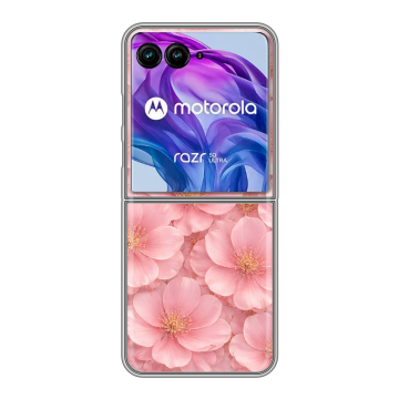 Пластиковый чехол на Motorola Razr 50 Ultra с принтом женский Пластиковый чехол на Motorola Razr 50 Ultra с принтом женский