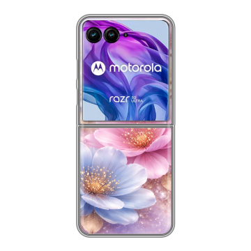 Пластиковый чехол на Motorola Razr 50 Ultra с принтом женский