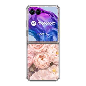 Пластиковый чехол на Motorola Razr 50 Ultra с принтом женский