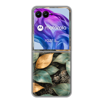 Пластиковый чехол на Motorola Razr 50 Ultra с принтом женский