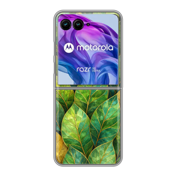 Пластиковый чехол на Motorola Razr 50 Ultra с принтом женский