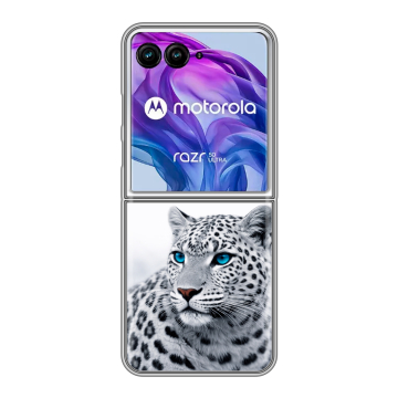 Пластиковый чехол на Motorola Razr 50 Ultra с принтом женский