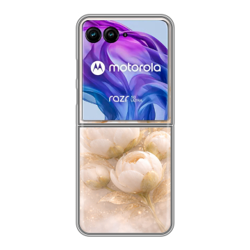 Пластиковый чехол на Motorola Razr 50 Ultra с принтом женский