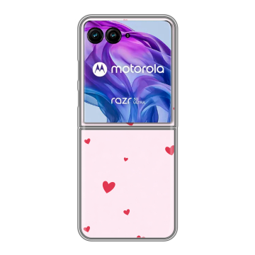 Пластиковый чехол на Motorola Razr 50 Ultra с принтом для девочек