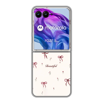 Пластиковый чехол на Motorola Razr 50 Ultra с принтом для девочек