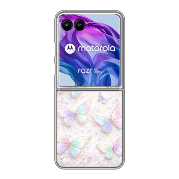 Пластиковый чехол на Motorola Razr 50 Ultra с принтом женский