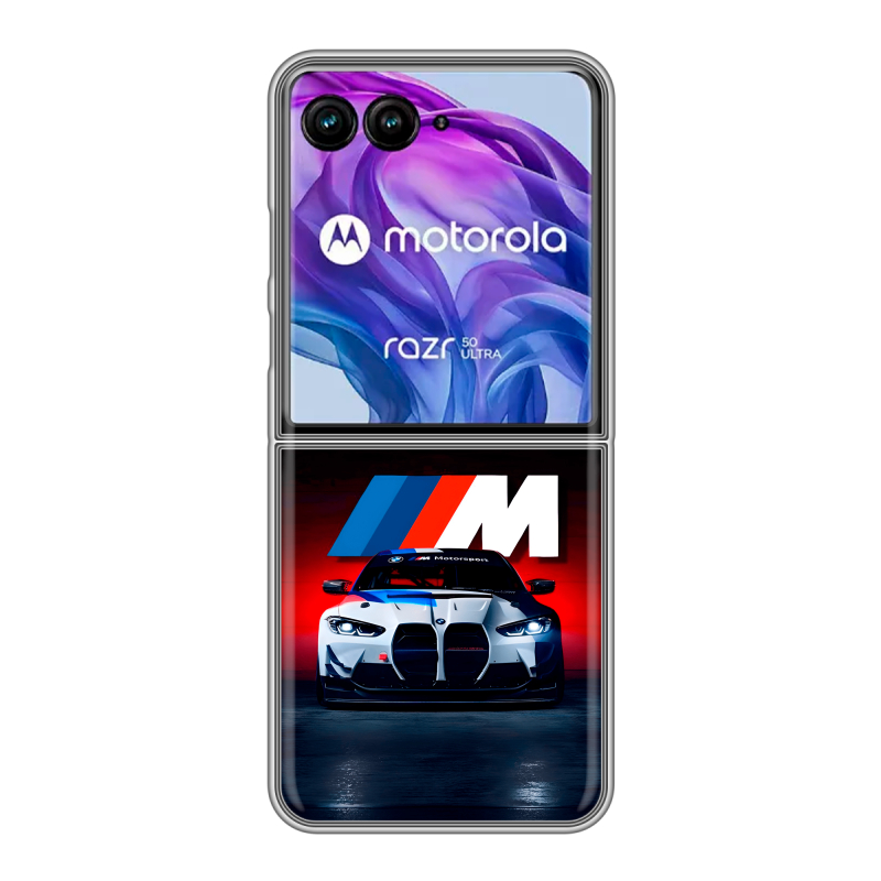 Пластиковый чехол на Motorola Razr 50 Ultra с принтом БМВ BMW Пластиковый чехол на Motorola Razr 50 Ultra с принтом БМВ BMW