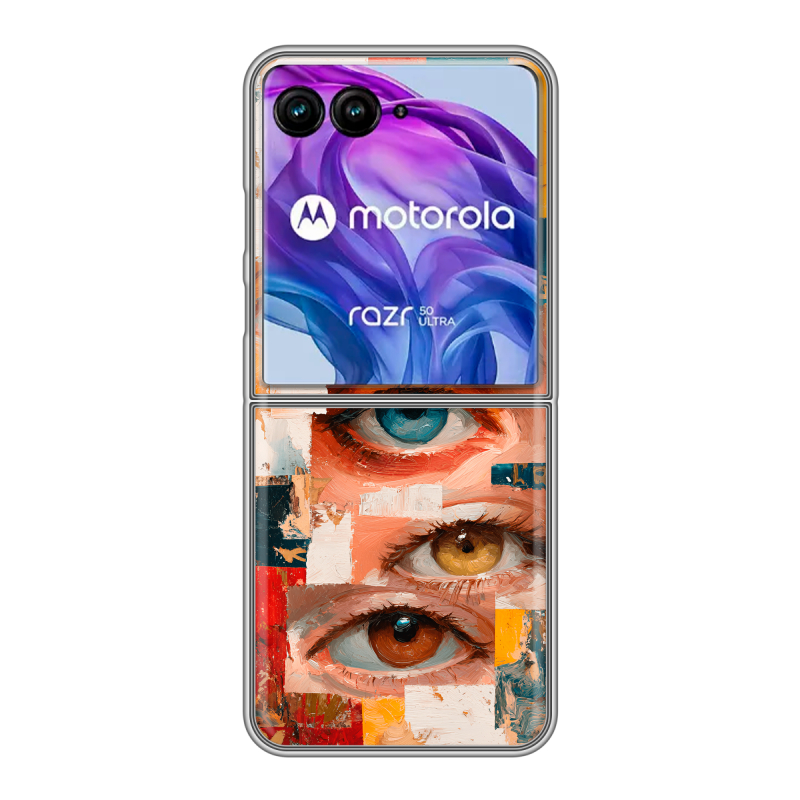 Пластиковый чехол на Motorola Razr 50 Ultra с принтом Модный принт Пластиковый чехол на Motorola Razr 50 Ultra с принтом Модный принт