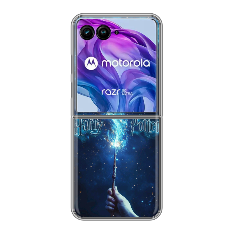 Пластиковый чехол на Motorola Razr 50 Ultra с принтом Harry Potter Гарри Поттер Пластиковый чехол на Motorola Razr 50 Ultra с принтом Harry Potter Гарри Поттер