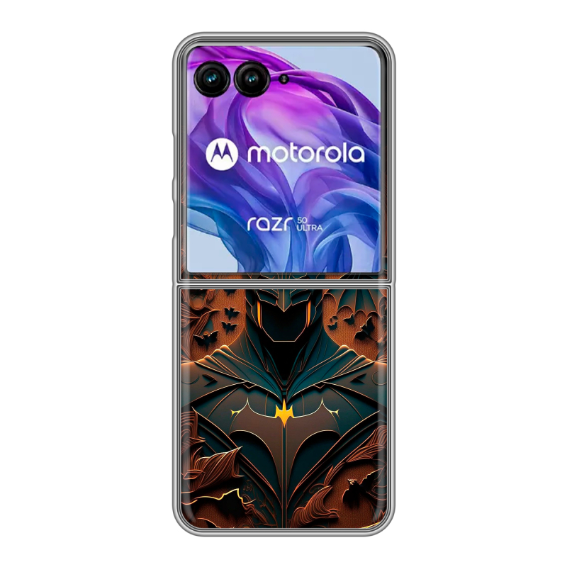 Пластиковый чехол на Motorola Razr 50 Ultra с принтом Batman Бэтмен Пластиковый чехол на Motorola Razr 50 Ultra с принтом Batman Бэтмен