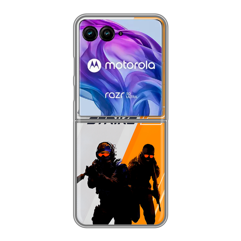 Пластиковый чехол на Motorola Razr 50 Ultra с принтом Counter Strike Пластиковый чехол на Motorola Razr 50 Ultra с принтом Counter Strike