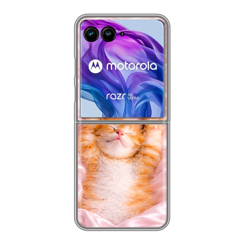 Пластиковый чехол на Motorola Razr 50 Ultra с принтом женский Пластиковый чехол на Motorola Razr 50 Ultra с принтом женский