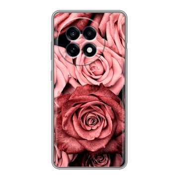 Силиконовый чехол на OnePlus 13R с принтом Цветы розы