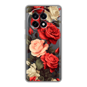 Силиконовый чехол на OnePlus 13R с принтом Розы