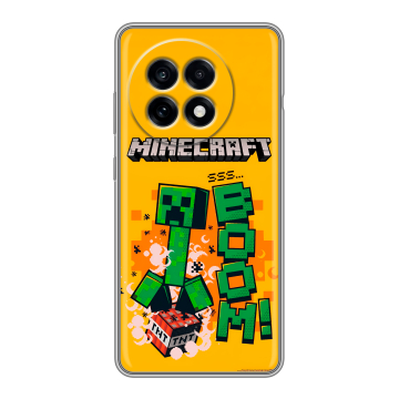 Силиконовый чехол на OnePlus 13R с принтом Майнкрафт Minecraft