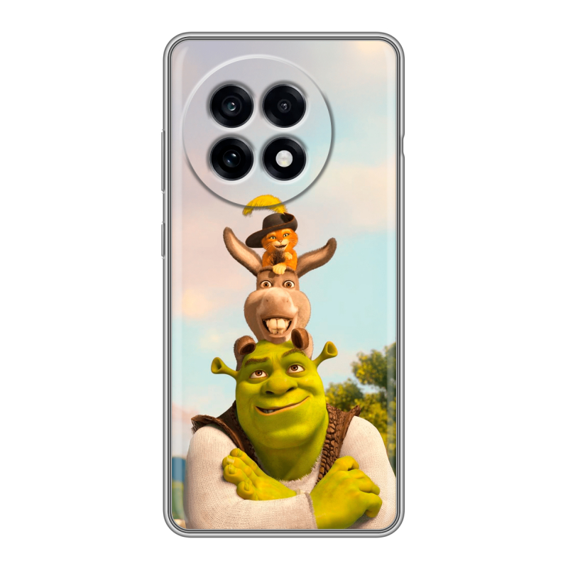 Силиконовый чехол на OnePlus 13R с принтом Шрек Shrek Силиконовый чехол на OnePlus 13R с принтом Шрек Shrek