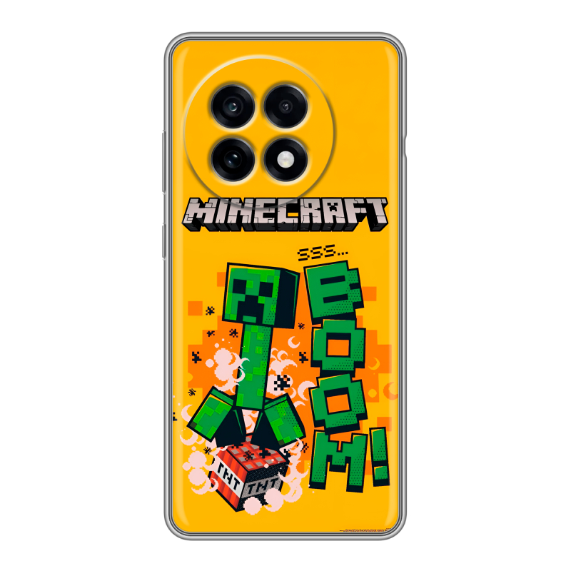 Силиконовый чехол на OnePlus 13R с принтом Майнкрафт Minecraft Силиконовый чехол на OnePlus 13R с принтом Майнкрафт Minecraft