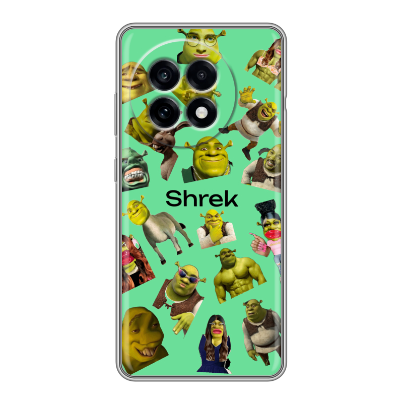 Силиконовый чехол на OnePlus 13R с принтом Шрек Shrek Силиконовый чехол на OnePlus 13R с принтом Шрек Shrek