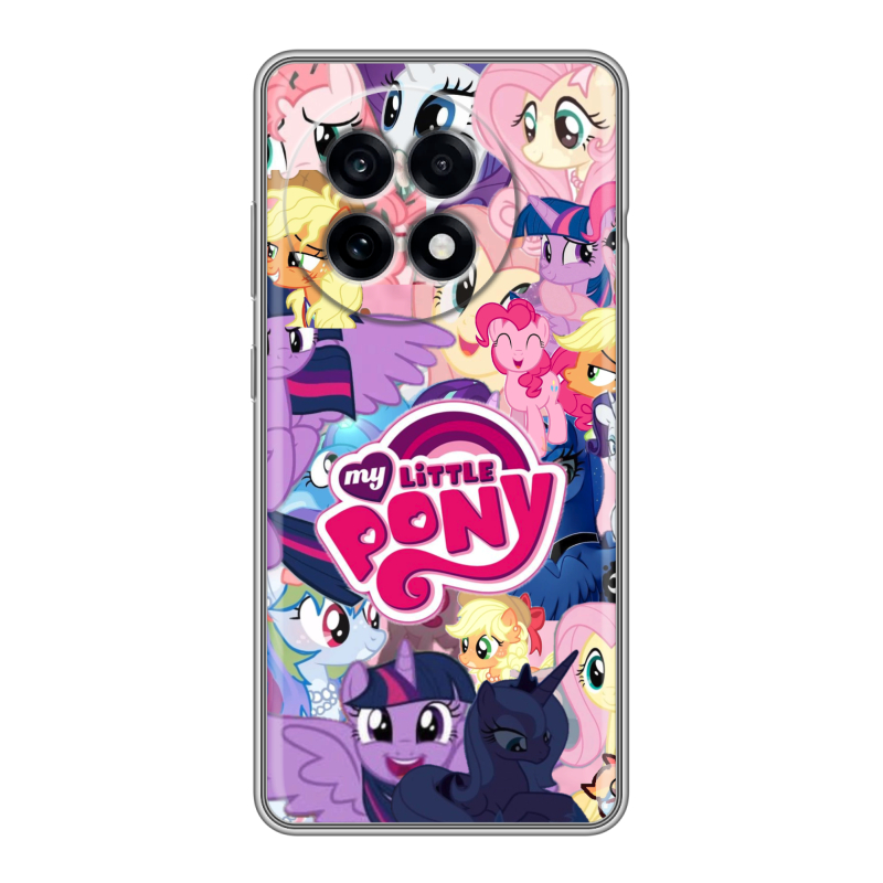 Силиконовый чехол на OnePlus 13R с принтом My little pony Дружба чудо Силиконовый чехол на OnePlus 13R с принтом My little pony Дружба чудо