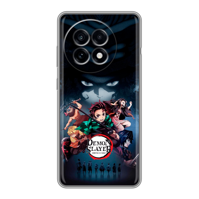 Силиконовый чехол на OnePlus 13R с принтом Demon Slayer Клинок рассекающий демонов Силиконовый чехол на OnePlus 13R с принтом Demon Slayer Клинок рассекающий демонов