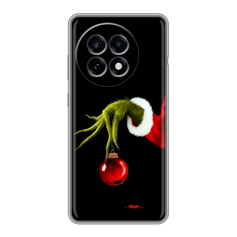 Силиконовый чехол на OnePlus 13R с принтом Новый год Гринч Силиконовый чехол на OnePlus 13R с принтом Новый год Гринч