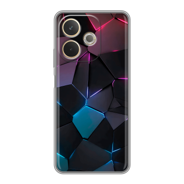 Силиконовый чехол на OPPO A5 Pro с принтом Геометрия неона Силиконовый чехол на OPPO A5 Pro с принтом Геометрия неона