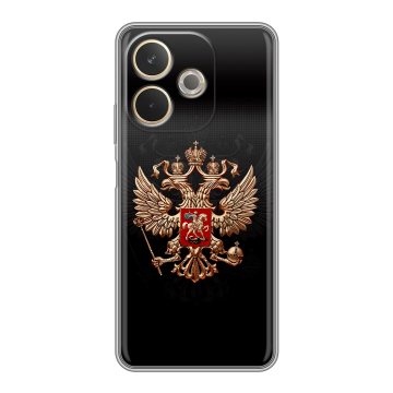 Силиконовый чехол на OPPO A5 Pro с принтом Герб России Силиконовый чехол на OPPO A5 Pro с принтом Герб России