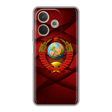Силиконовый чехол на OPPO A5 Pro с принтом Герб СССР Силиконовый чехол на OPPO A5 Pro с принтом Герб СССР