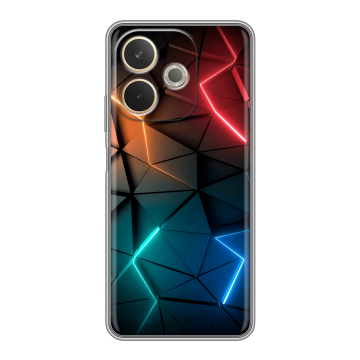 Силиконовый чехол на OPPO A5 Pro с принтом Абстракция неон Силиконовый чехол на OPPO A5 Pro с принтом Абстракция неон