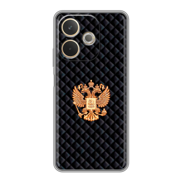 Силиконовый чехол на OPPO A5 Pro с принтом Герб России принт