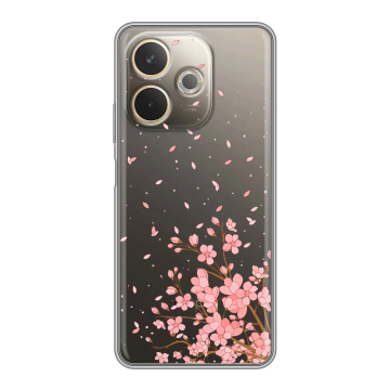 Силиконовый чехол на OPPO A5 Pro с принтом Ветка сакуры