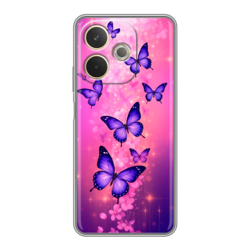Силиконовый чехол на OPPO A5 Pro с принтом Бабочки