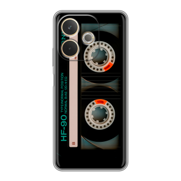 Силиконовый чехол на OPPO A5 Pro с принтом Кассета