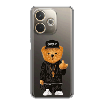 Силиконовый чехол на OPPO A5 Pro с принтом Мишка