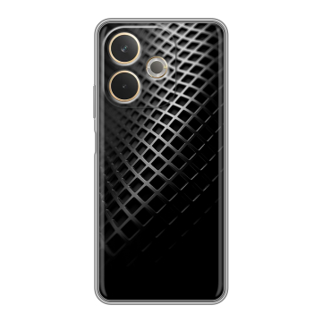 Силиконовый чехол на OPPO A5 Pro с принтом Текстура металла
