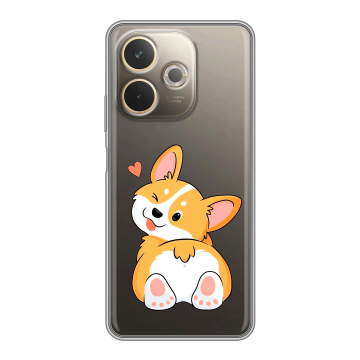 Силиконовый чехол на OPPO A5 Pro с принтом Корги