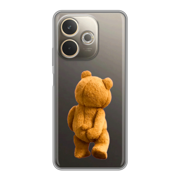 Силиконовый чехол на OPPO A5 Pro с принтом Медведь
