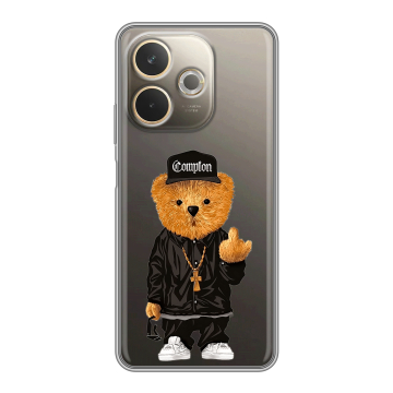 Силиконовый чехол на OPPO A5 Pro с принтом Плюшевый медведь