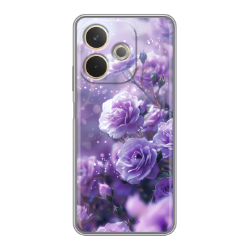 Силиконовый чехол на OPPO A5 Pro с принтом Розы цветы