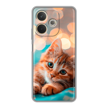 Силиконовый чехол на OPPO A5 Pro с принтом котик