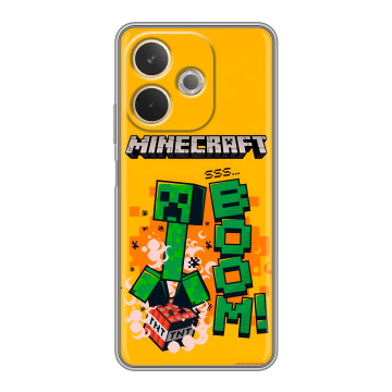 Силиконовый чехол на OPPO A5 Pro с принтом Майнкрафт Minecraft