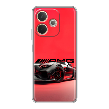 Силиконовый чехол на OPPO A5 Pro с принтом Мерседес Mercedes AMG