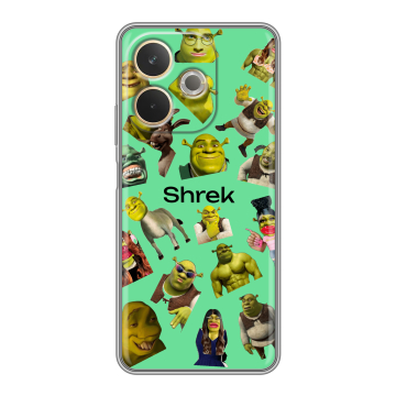 Силиконовый чехол на OPPO A5 Pro с принтом Шрек Shrek