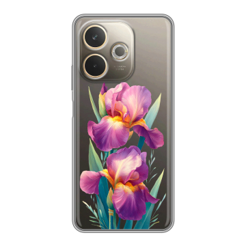 Силиконовый чехол на OPPO A5 Pro с принтом Цветы орхидеи